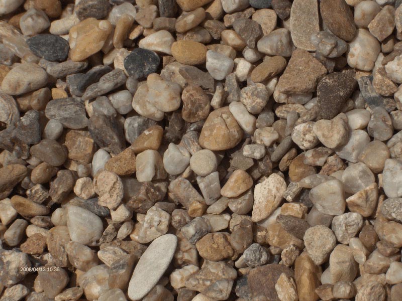 Detail praného kameniva
